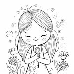 coloriage Printemps à imprimer pour enfants