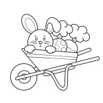 coloriage Printemps et decoupage a imprimer gratuit