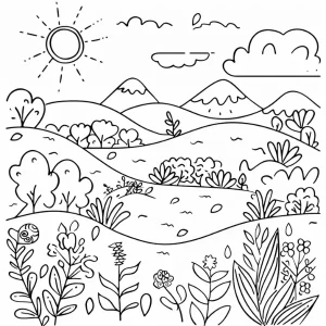 coloriage Printemps a imprimer