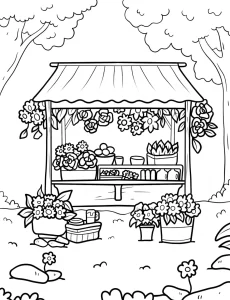 coloriage Printemps a colorier en ligne