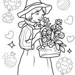 coloriage Printemps à imprimer pour enfants