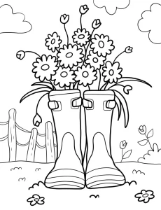 coloriage Printemps pour enfants a imprimer