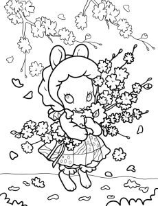coloriage Printemps pour enfant de 4 ans