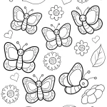 coloriage Printemps pour enfants à télécharger