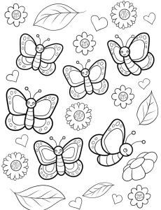 coloriage Printemps pour enfants à télécharger