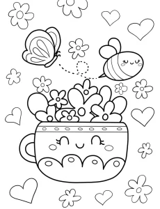 coloriage Printemps à imprimer pdf gratuit