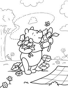 coloriage Printemps pour enfant de 3 ans