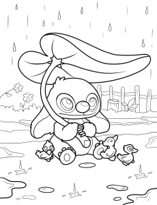 coloriage Printemps gratuit pour enfants