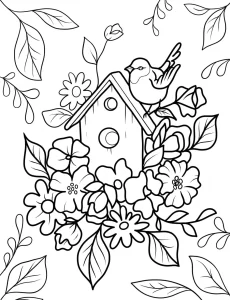 coloriage Printemps à imprimer pdf gratuit