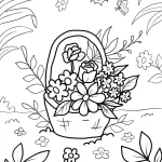 coloriage Printemps educatif pour enfant
