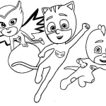 image de coloriage Pyjamasque pour enfant