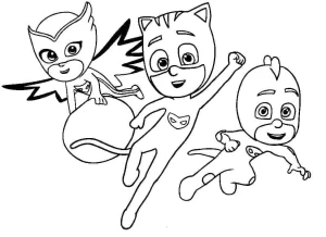 image de coloriage Pyjamasque pour enfant
