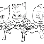 coloriage Pyjamasque à imprimer pour enfant de 10 ans