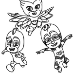 coloriage Pyjamasque pour enfant de 8 ans