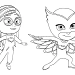 coloriage Pyjamasque et decoupage a imprimer gratuit
