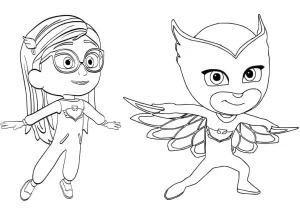 coloriage Pyjamasque et decoupage a imprimer gratuit