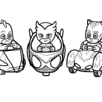 coloriage Pyjamasque et apprentissage