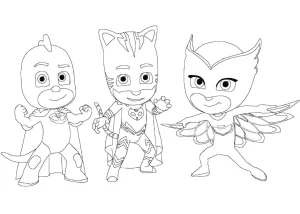 coloriage Pyjamasque en ligne pour enfant