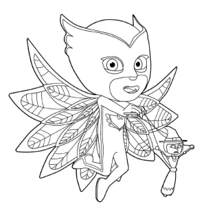coloriage Pyjamasque et decoupage