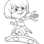 coloriage Pyjamasque et decoupage