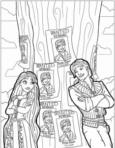 coloriage Raiponce en ligne pour enfant