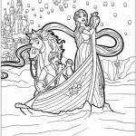 coloriage Raiponce pour enfants a imprimer gratuit