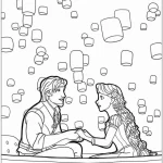 coloriage Raiponce a dessiner et imprimer