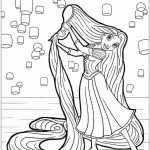 coloriage Raiponce pour enfant à imprimer