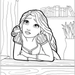 coloriage Raiponce en ligne pour enfant