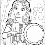coloriage Raiponce pour enfant de 2 ans