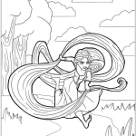 coloriage Raiponce et decoupage a imprimer gratuit
