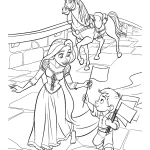 coloriage Raiponce a dessiner en ligne