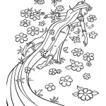 coloriage Raiponce gratuit a imprimer
