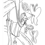 coloriage Raiponce à imprimer pour enfant de 6 ans