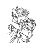 coloriage Raiponce pour bebe a imprimer