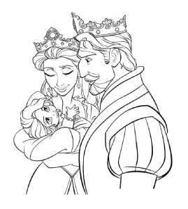 coloriage Raiponce à imprimer pour enfant de 12 ans