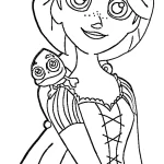 coloriage Raiponce gratuit