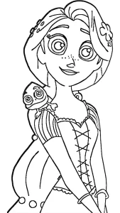 coloriage Raiponce gratuit