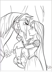 coloriage Raiponce et dessin a imprimer