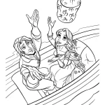 coloriage Raiponce à imprimer gratuit