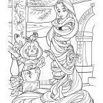 coloriage Raiponce à imprimer pour enfant de 12 ans