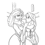 coloriage Raiponce pour enfant
