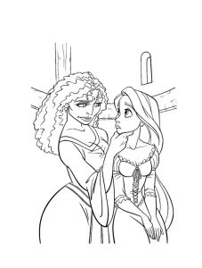 coloriage Raiponce pour enfant