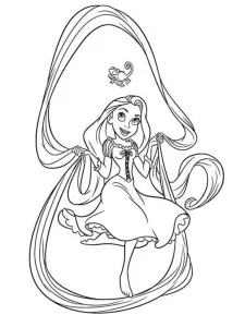 coloriage Raiponce en ligne