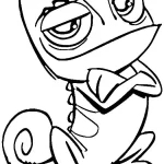 coloriage Raiponce pour enfant de 4 ans