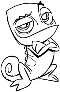 coloriage Raiponce pour enfant de 4 ans
