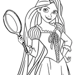 coloriage Raiponce à imprimer