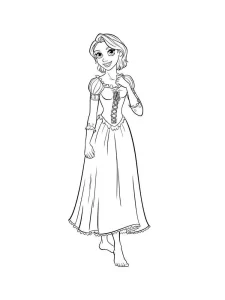 coloriage Raiponce a imprimer gratuit