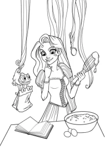 coloriage Raiponce en ligne