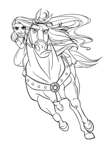 coloriage Raiponce à imprimer pdf gratuit